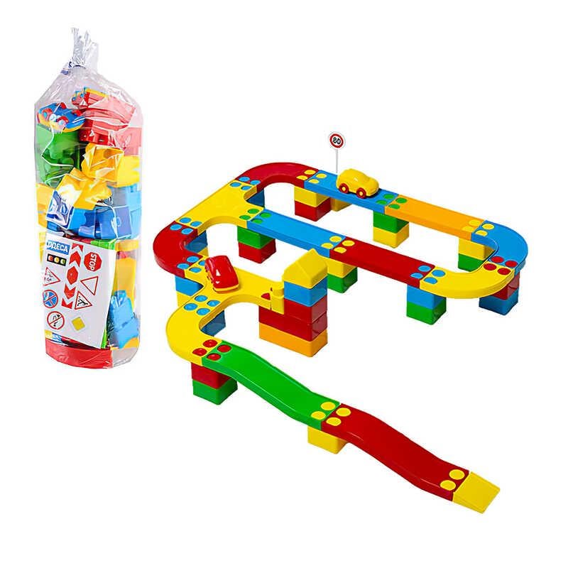 Конструктор Bamsic 114/24 Цветная дорога №3 64 детали 2 машинки (94844) Конструктор Bamsic 114/24 Цветная дорога №3 64 детали 2 машинки (94844)