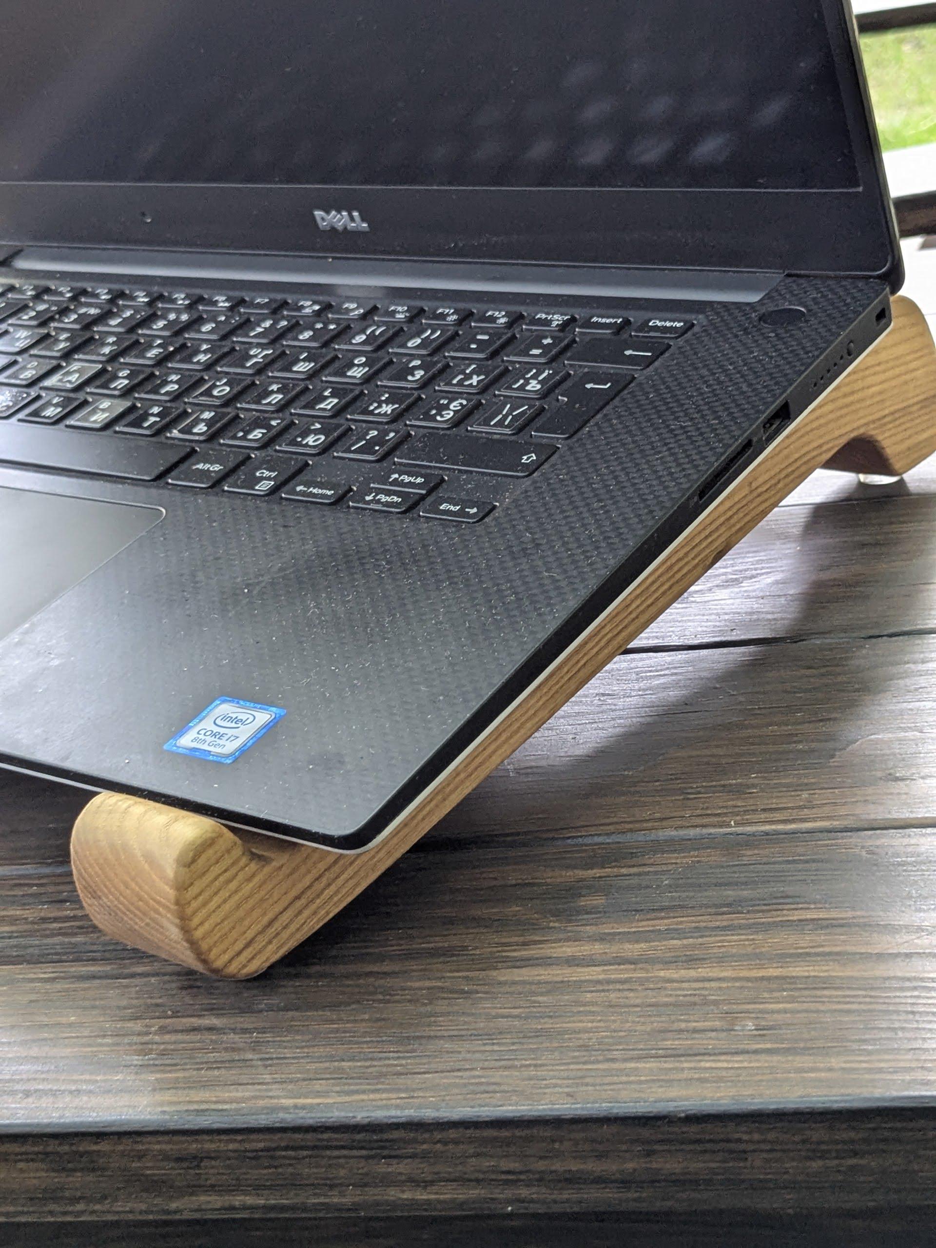 Подставка для ноутбука до 38 см из натурального дерева (ST-003) - фото 4