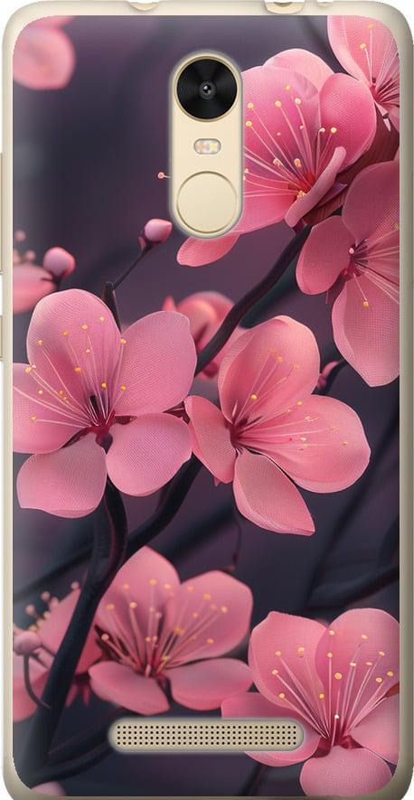 Чехол на Xiaomi Redmi Note 3 pro Пурпурная сакура (6075t-335-42517)