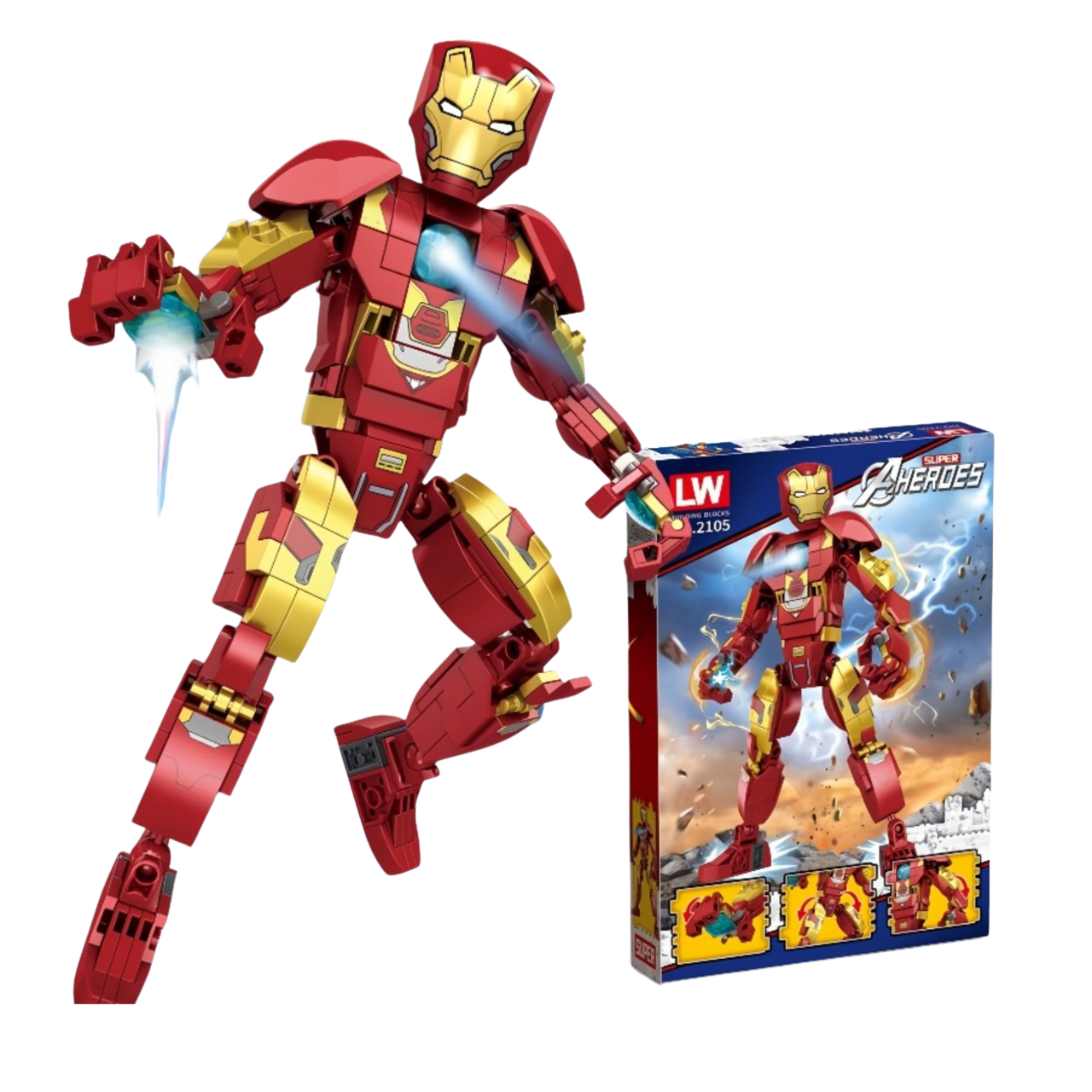 Конструктор Super Heroes Iron Man 329 деталей Конструктор Super Heroes Iron Man 329 деталей