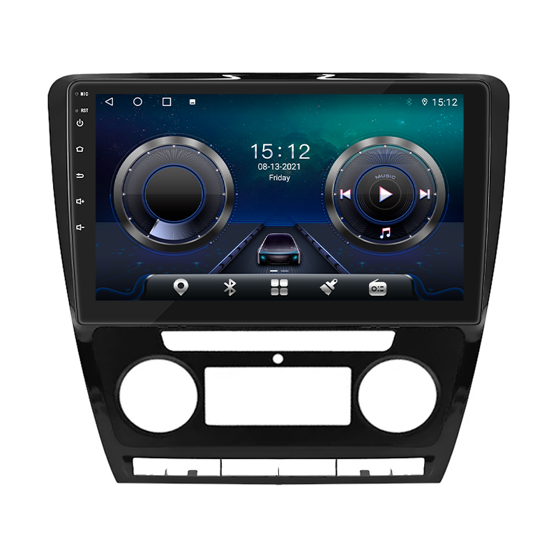 Автомагнитола штатная Lesko Top для Skoda Octavia II A5 рестайлинг 2008-2013 г. 4G/Wi-Fi/GPS 4/64 GB 10" (6102-34921)