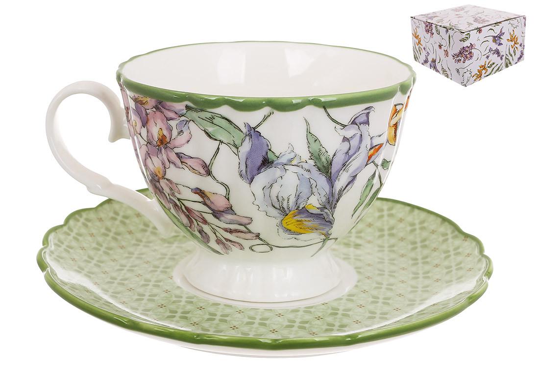 Чашка с блюдцем BonaDi Wisteria Garden 280 мл (498-341) Чашка с блюдцем BonaDi Wisteria Garden 280 мл (498-341)