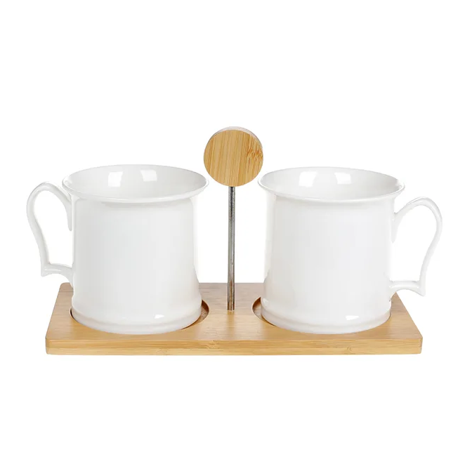 Набор чашек на подставкеFlora Naturel 400 мл 2 шт 31928