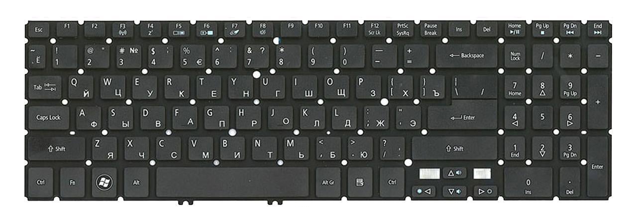 Клавиатура для ноутбука Acer Aspire Timeline M3-581G с подсветкой клавиш матовая (60.RYKN5.010)