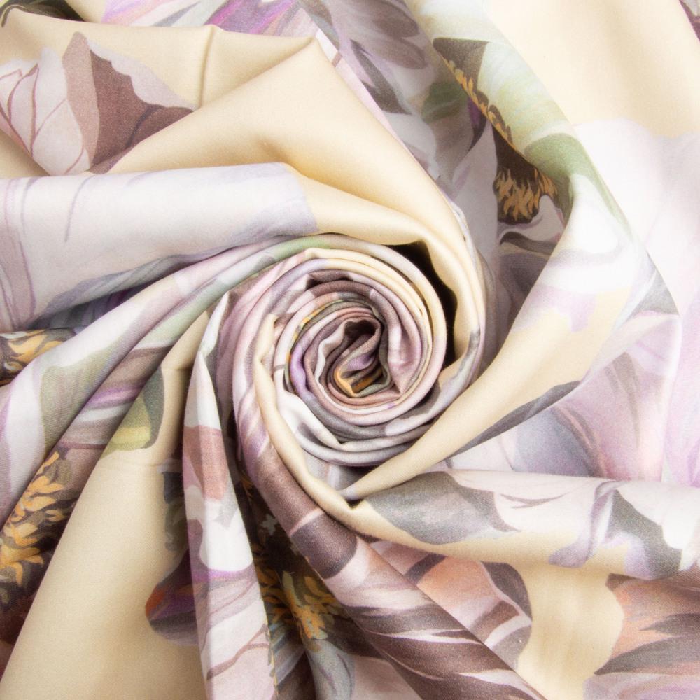 Тканина сатин для постільної білизни 7,27929/16 камалія 130 гр/м2 210 ТС 240 см Крем (25795)