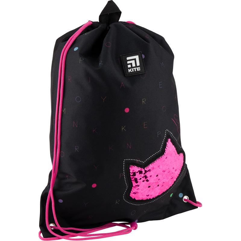 Сумка для взуття KITE Education Catsline 46x33 см Чорний (K20-600M-1)