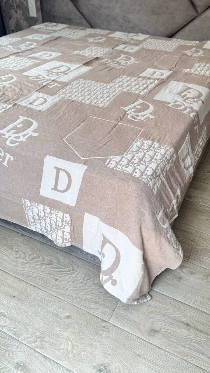 Покрывало Муслин Евро 200х230 см Бежевый (Д-mur-muslin25-015)