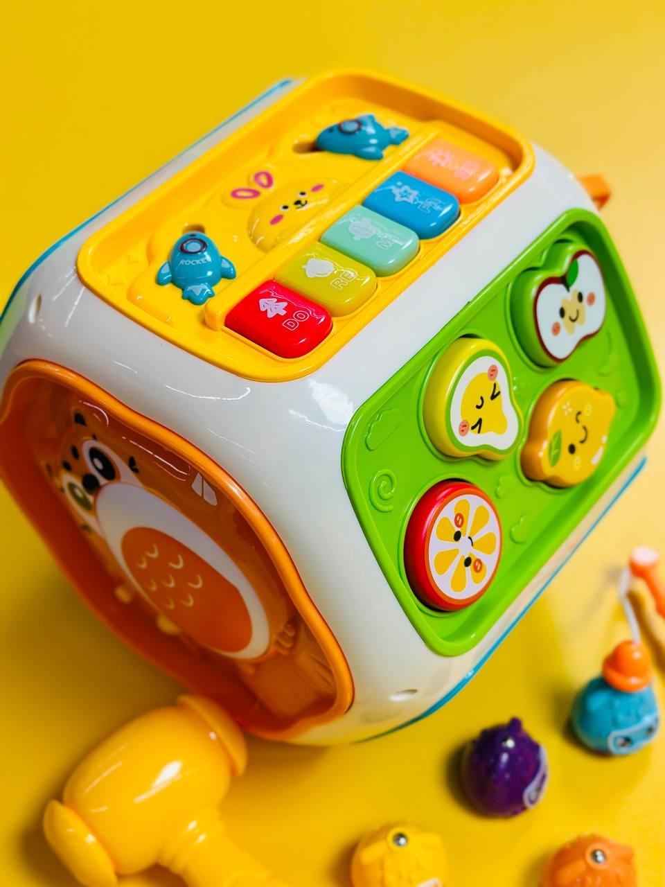 Игровой центр развивающий Бизи куб 8в1 для развития мелкой моторики (2746795481) - фото 3