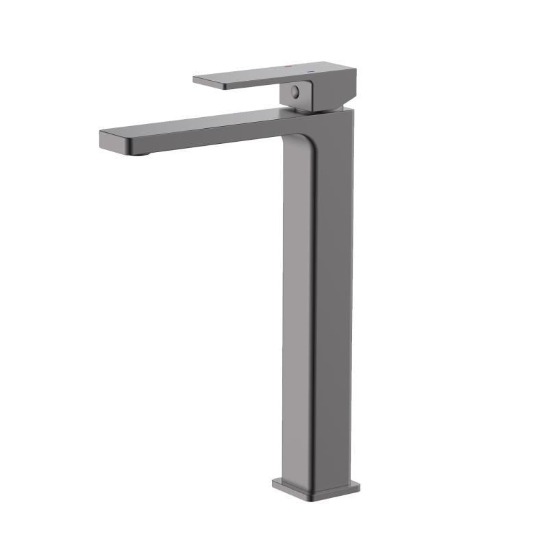 Змішувач для раковини Qtap Gemini високий QTGEM269GMB45680 PVD Gunmetal Black