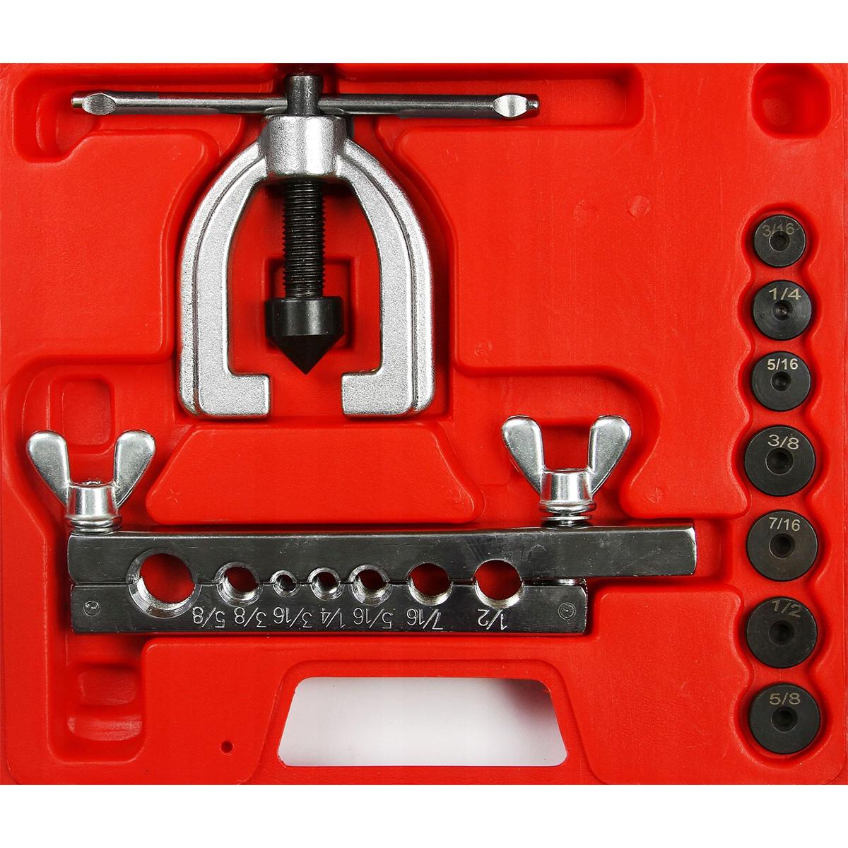 Набір інструментів для розвальцювання гальмівних шлангів Mar-Pol M57750 9 ел. в пластиковому кейсі (17858905) - фото 8 Набір інструментів для розвальцювання гальмівних шлангів Mar-Pol M57750 9 ел. в пластиковому кейсі (17858905) - фото 8