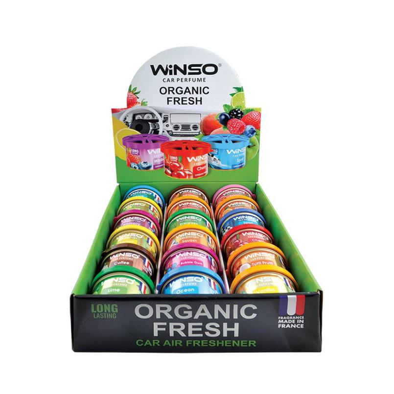 Ароматизатор WINSO Organic Fresh MIX №2 40 г 18 шт. (500031)