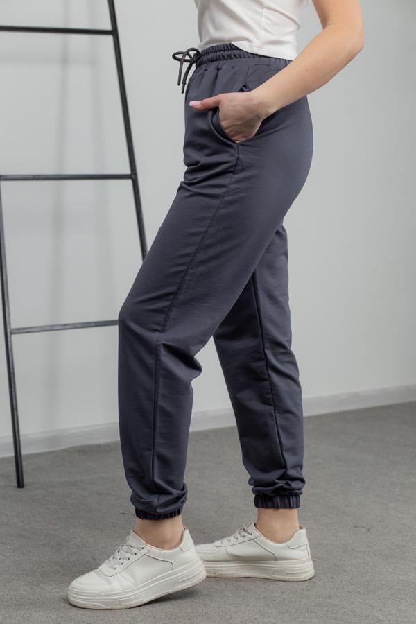 Спортивные штаны женские AKSAN XS Темно-серый (21.908_dark-gray_40(XS)) - фото 2 Спортивные штаны женские AKSAN XS Темно-серый (21.908_dark-gray_40(XS)) - фото 2