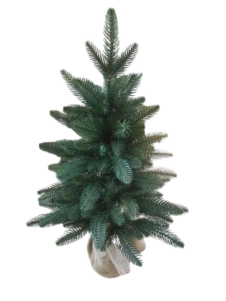 Искусственная елка офисная Премиум ствольная литая 60 см Темно-зеленый (123-41-Преміум-0.60 зел)