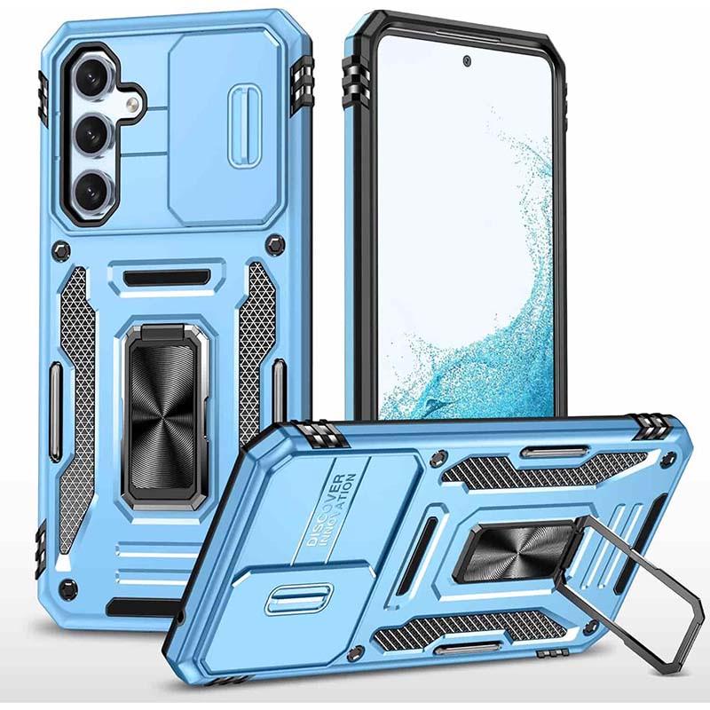 Ударостійкий чохол Camshield Army Ring для Samsung Galaxy A35 / A55 Блакитний/Light Blue
