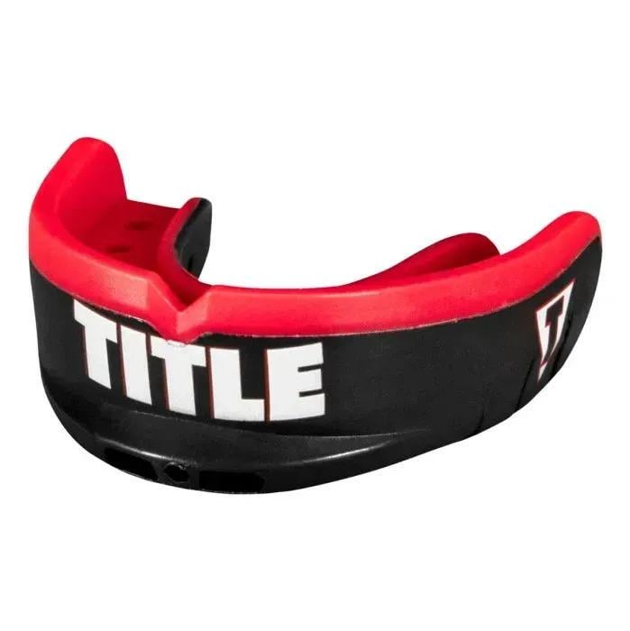 Капа TITLE Boxing Air Force Duo-Defense 2.0 дитяча Black/Red (SMP3YV2 BK/RD)