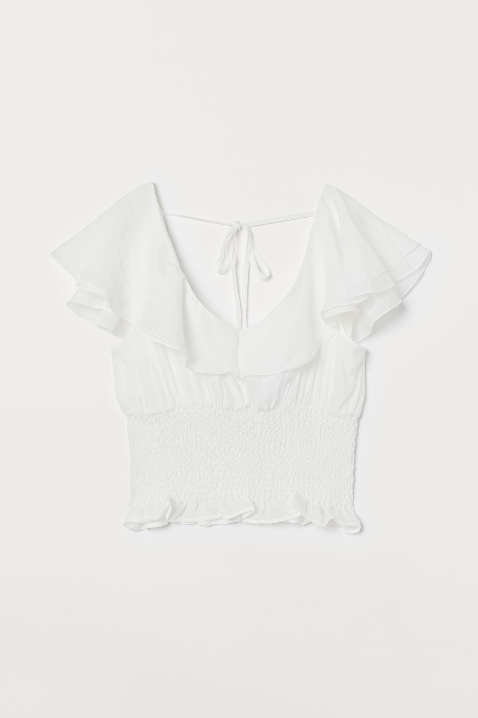 Блуза H&M M Белый (17039028691)