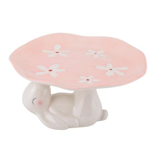 Подставка Пасхи Elisey Кролик с весенними цветами керамическая 10 см Розовый (135-81-5101-001) Подставка Пасхи Elisey Кролик с весенними цветами керамическая 10 см Розовый (135-81-5101-001)