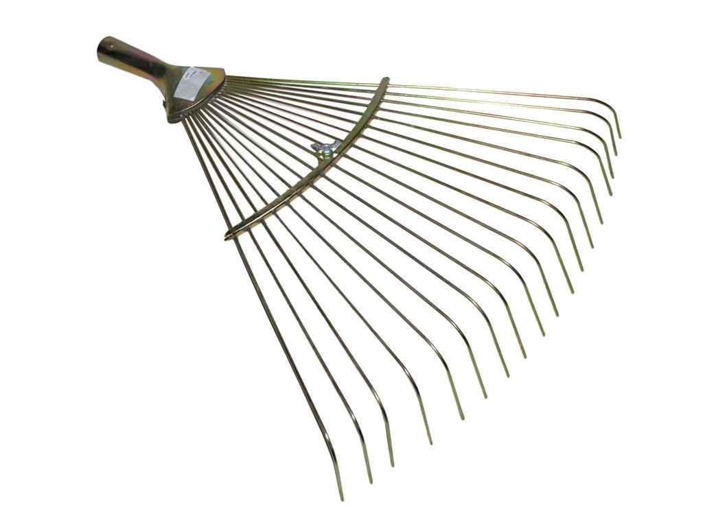 Грабли веерные раздвижные 18 прутьев Золотистый (323240)