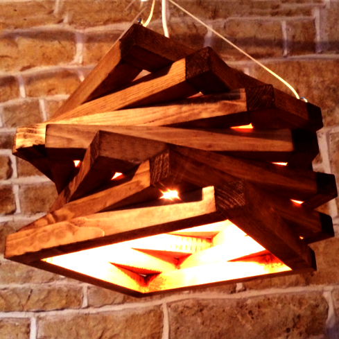 Подвесной светильник из дерева Бамбари Савоярди (ЛЮС-000215)