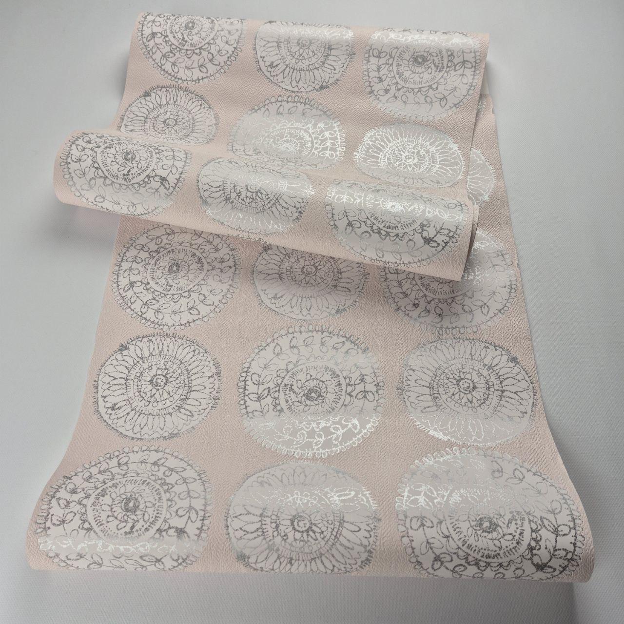 Шпалери вінілові Marburg на флізеліні 0,53×10,05 м Пудровий (57129)