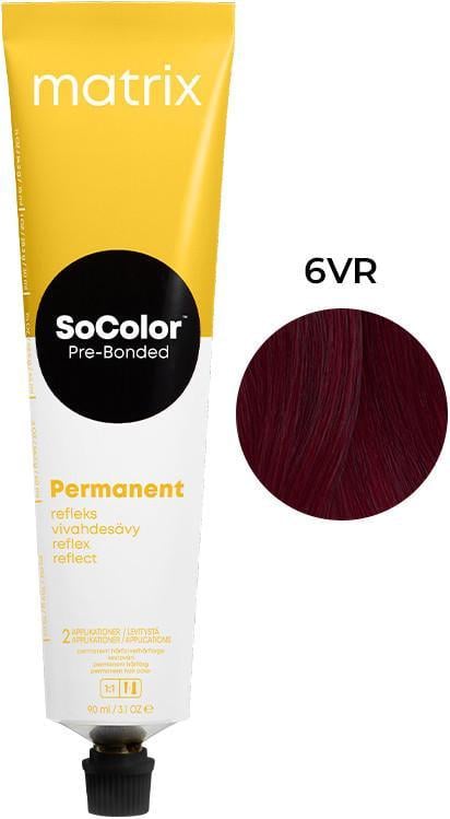 Крем-краска для волос Matrix SoColor Pre-Bonded 6VR 90 мл Крем-краска для волос Matrix SoColor Pre-Bonded 6VR 90 мл