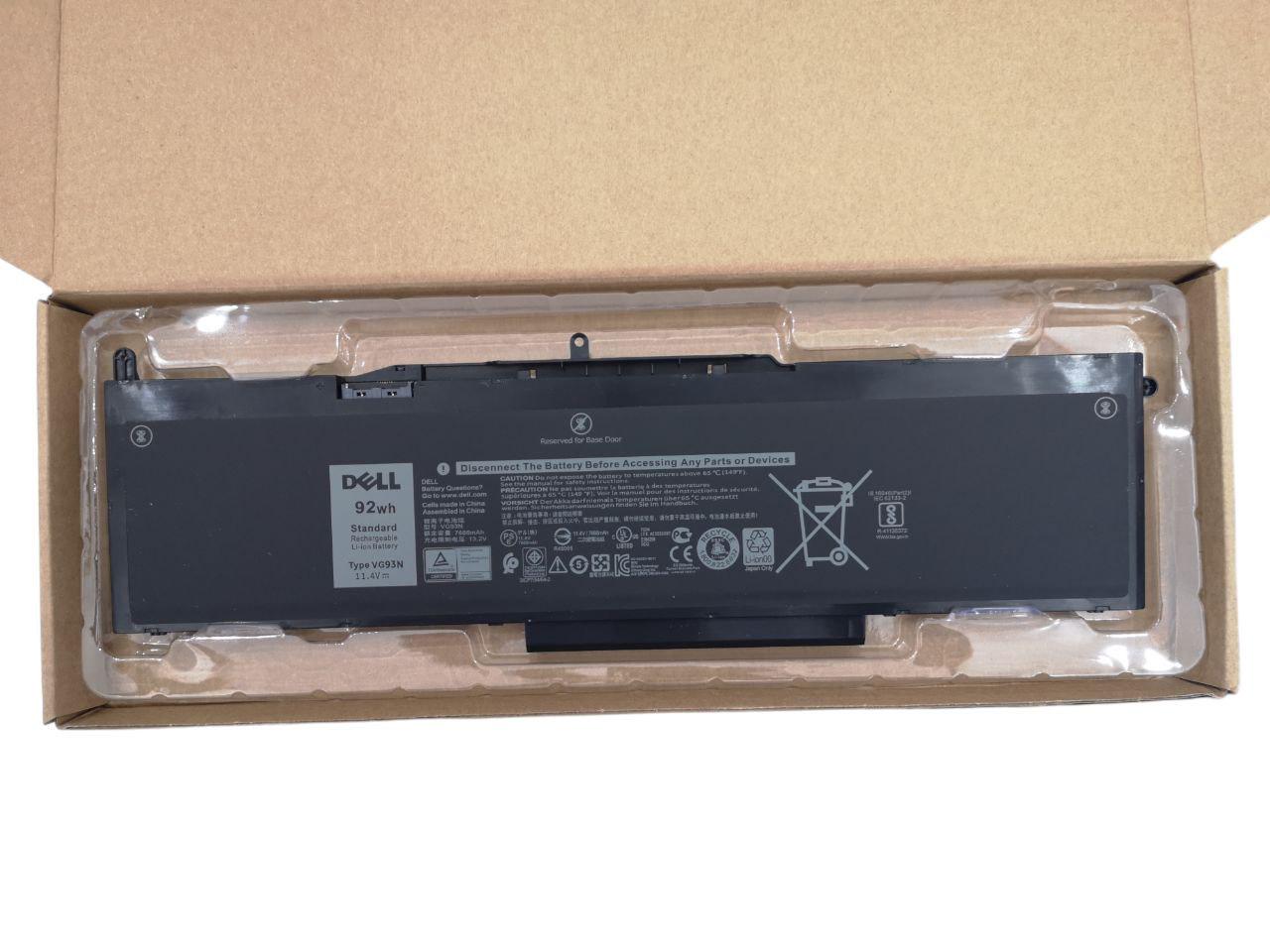 Аккумулятор для Dell Precision 15 3520/Latitude 5580/VG93N/WFWKK 7666 mAh 92Wh