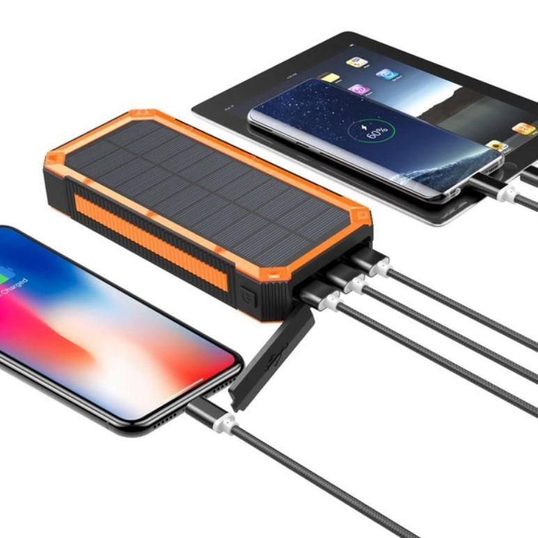 Повербанк автономный Solar 50000 мАч с подзарядкой от солнца и дополнительным LED-освещением (2104618804) - фото 9