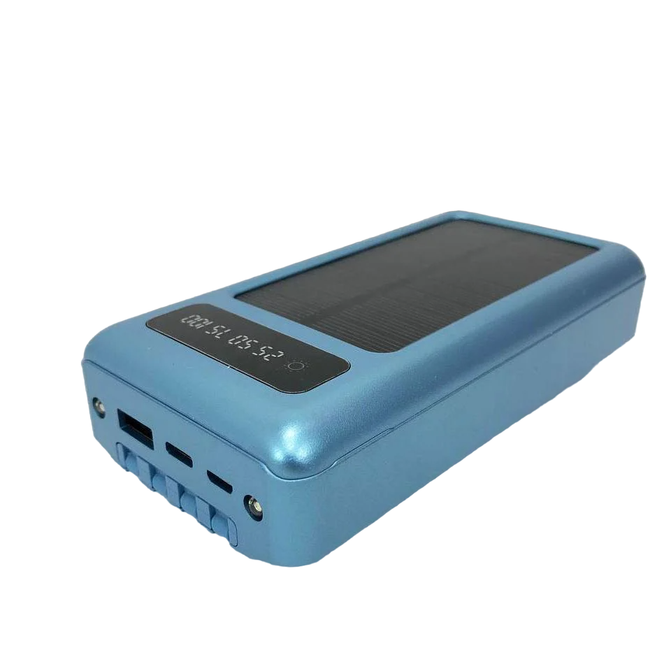 Повербанк 10000 mAh на солнечной батарее Синий (ws93361)