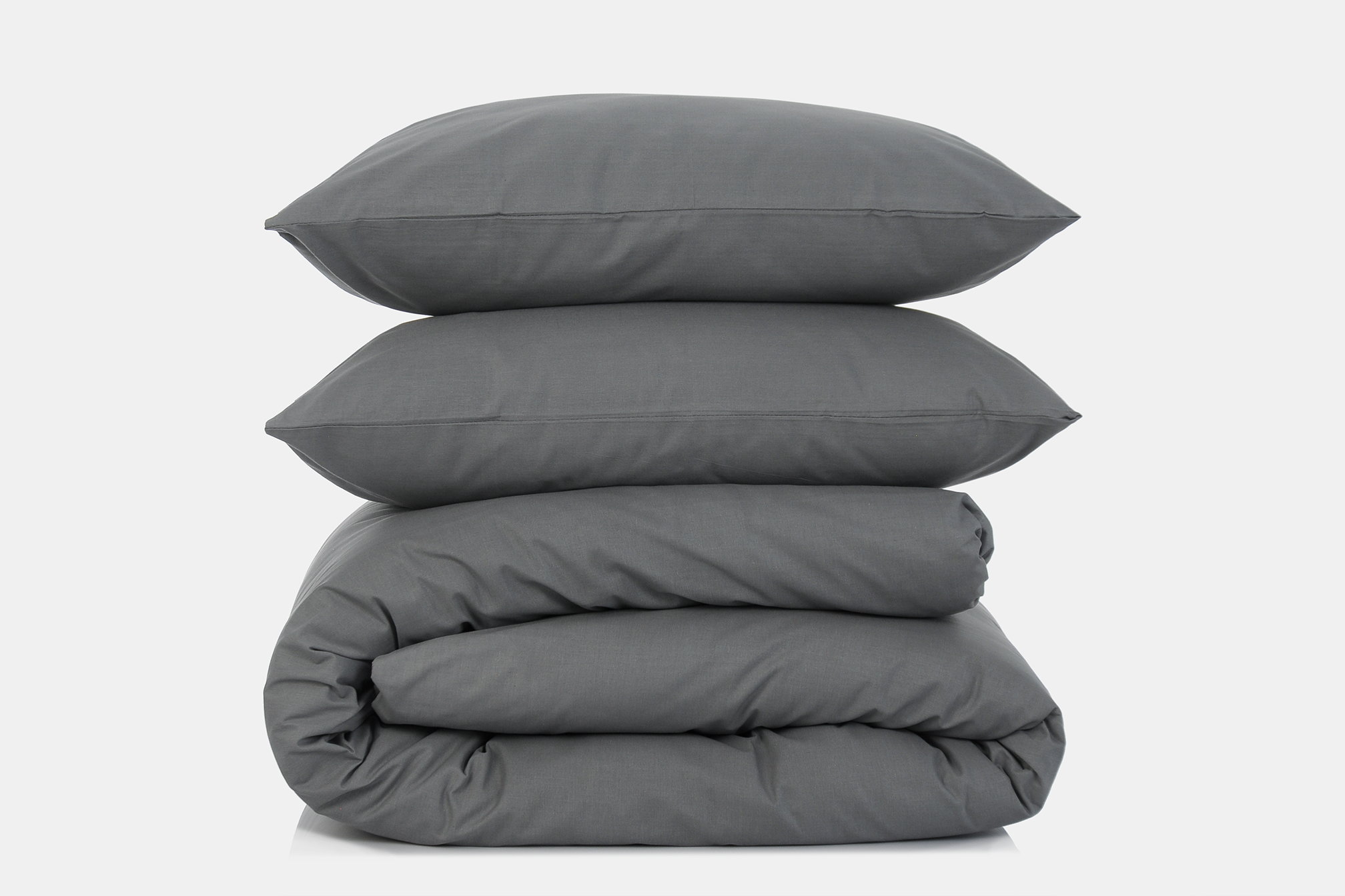 Комплект постельного белья евро Amore GLux-1026 бязь Серый (KPB-Ae-Glux-1026(50x70)_)