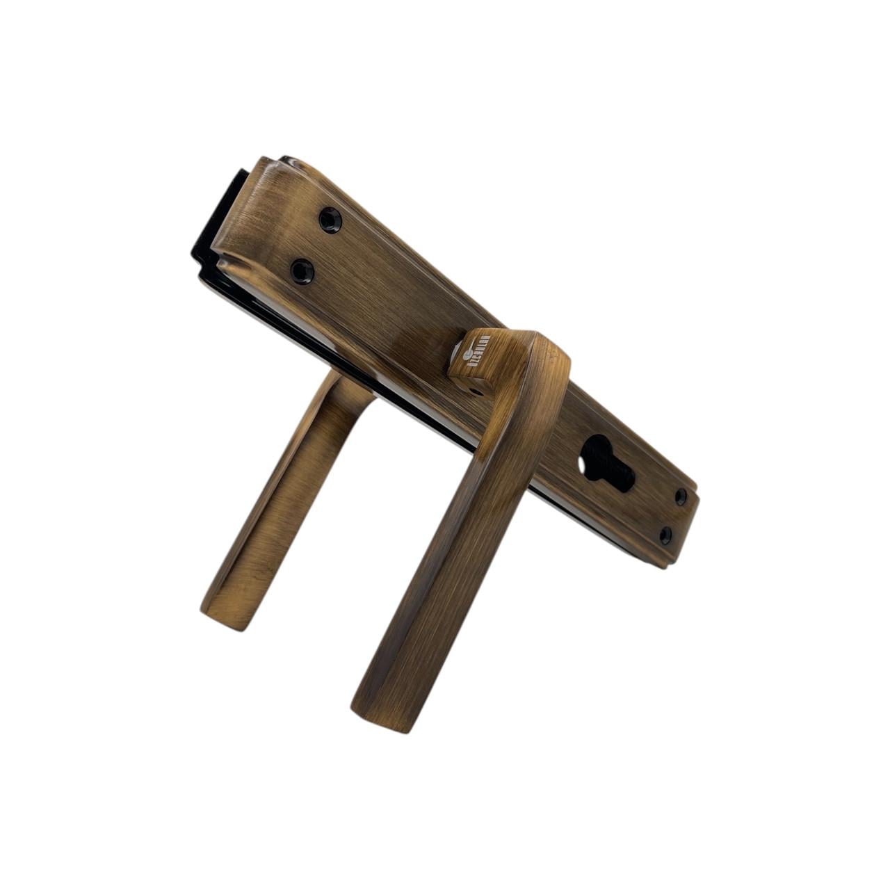 Ручки для входной двери Ozcanlar Alaska Kol Yagmur Ayna Yale 72 мм Mat/Oksit (340030)