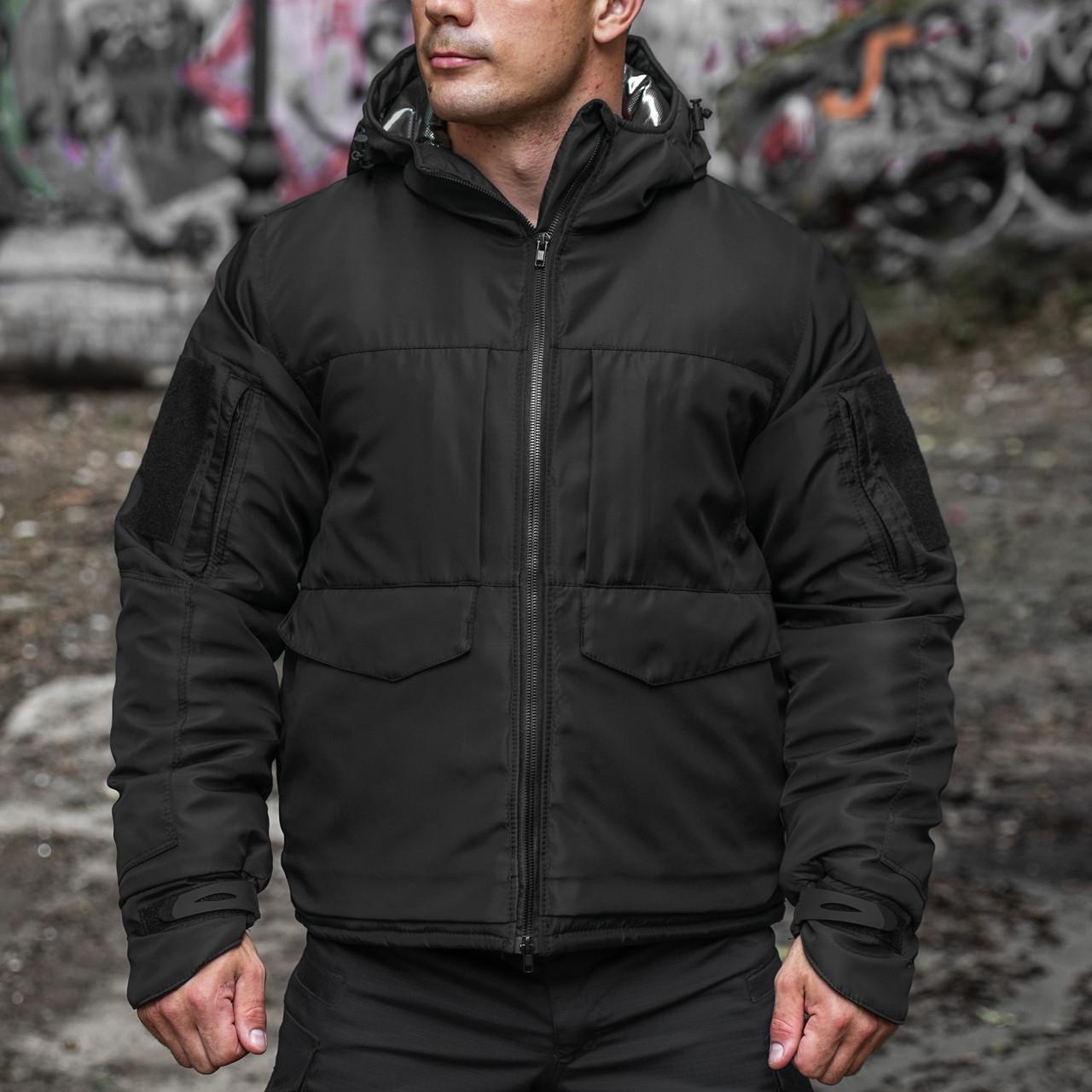 Куртка зимняя Dewspo подкладка Omni-Heat р. 46 Черный (2364425649)