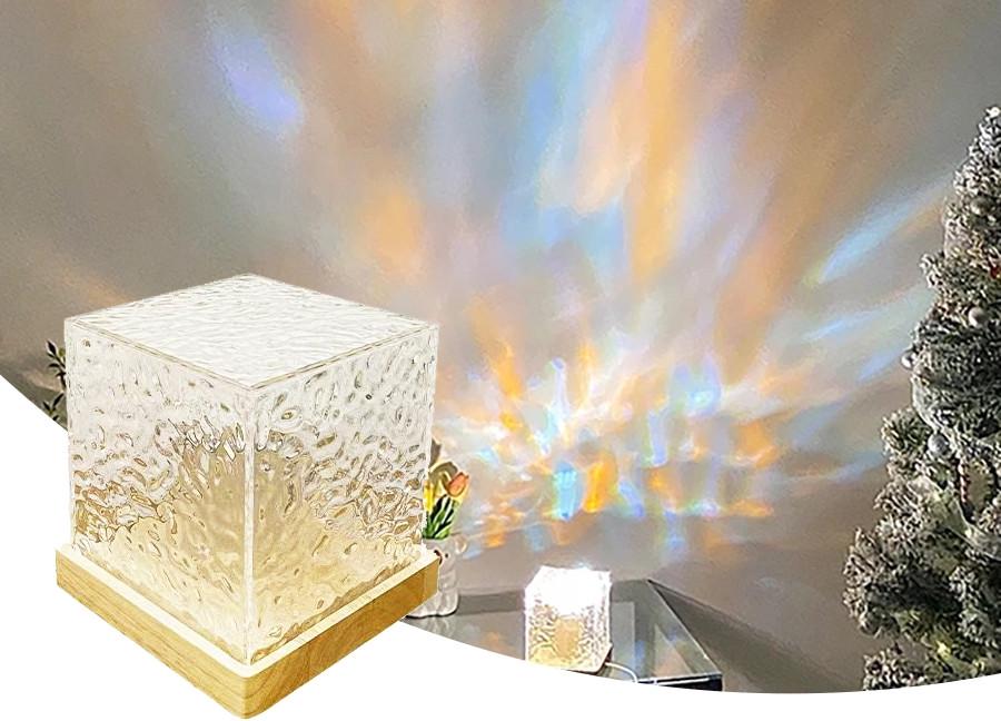 Настольный светильник Ледяной куб RGB с пультом д/у (27829448) - фото 4 Настольный светильник Ледяной куб RGB с пультом д/у (27829448) - фото 4