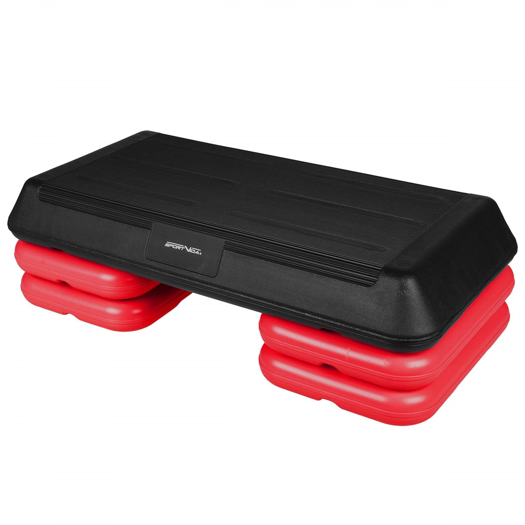 Степь-платформа SportVida 3-ступенчатая Black/Red (20678) Степь-платформа SportVida 3-ступенчатая Black/Red (20678)