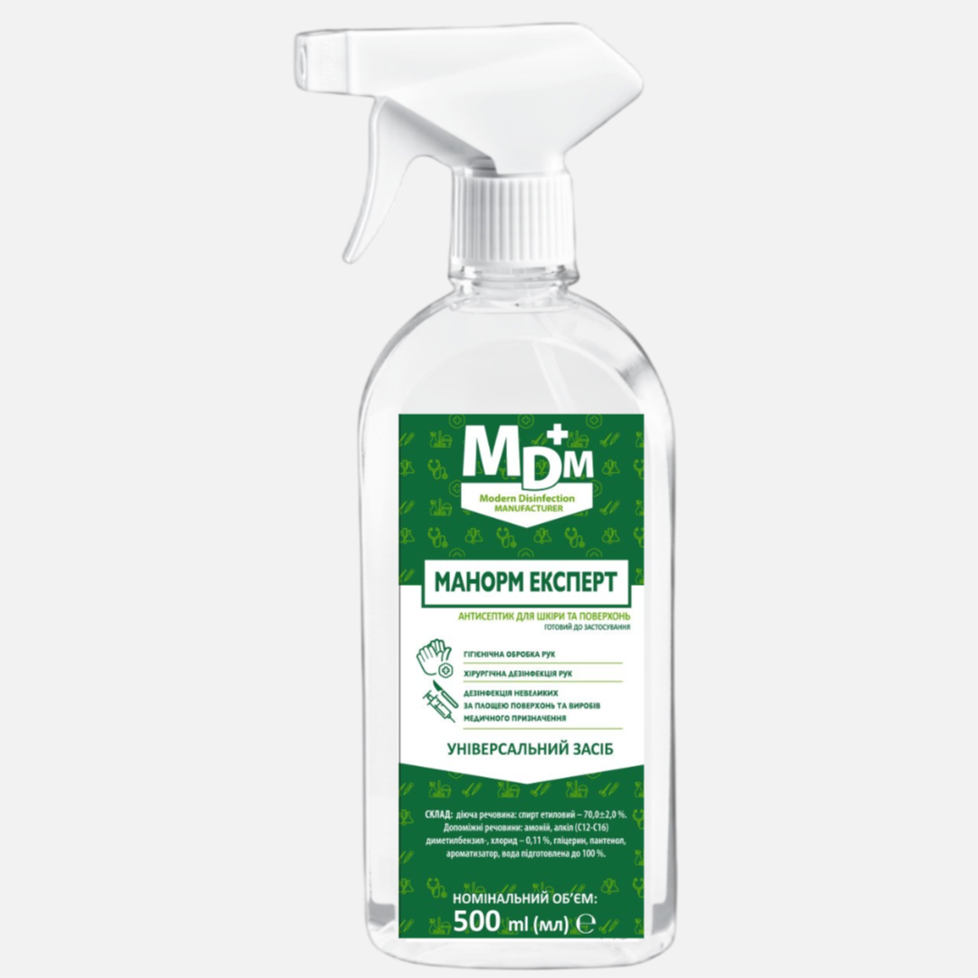 Дезинфекционное средство MDM Манорм Эксперт 500 мл (3816) Дезинфекционное средство MDM Манорм Эксперт 500 мл (3816)