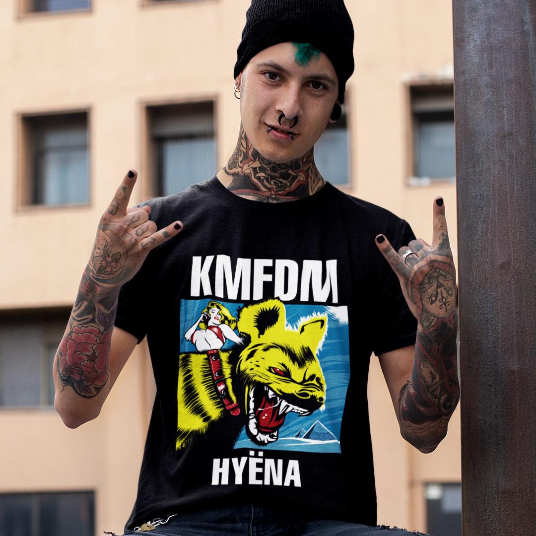 Футболка унисекс KMFDM Hyena 2022 4XL Черный (0000012402)