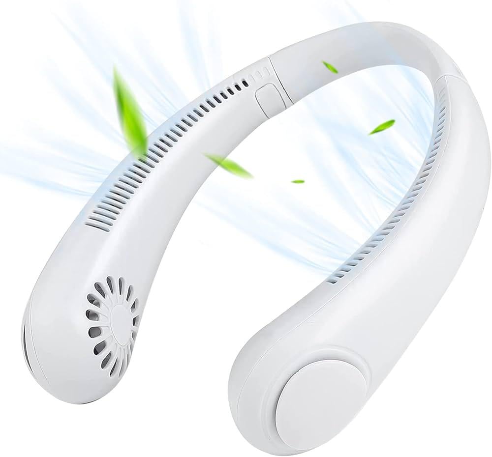 Вентилятор портативний на шию Neck Fan Х5 USB акумуляторний Білий (MX-00009127) - фото 3