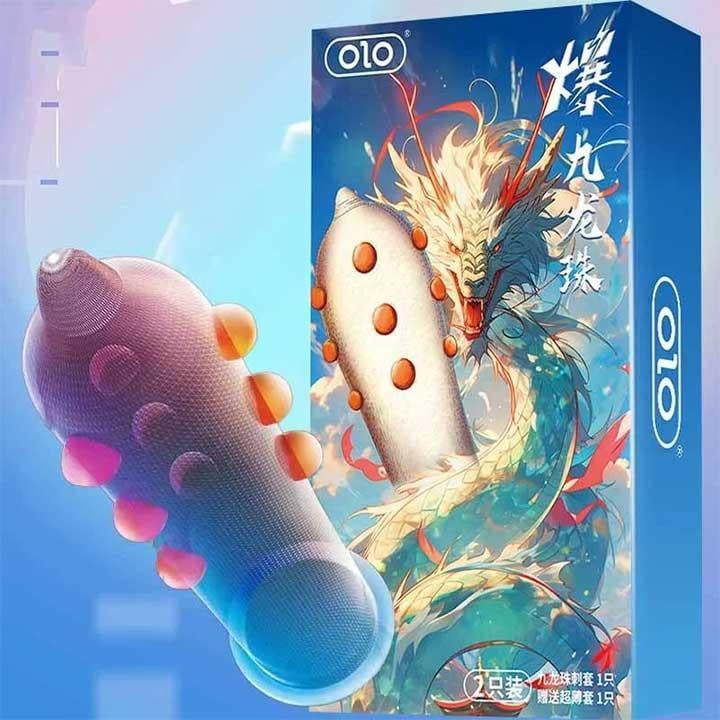 Презервативы ребристые ультратонкие OLO Nine Dragon латекс M 51-54 мм 2 шт. (K001108) - фото 2 Презервативы ребристые ультратонкие OLO Nine Dragon латекс M 51-54 мм 2 шт. (K001108) - фото 2