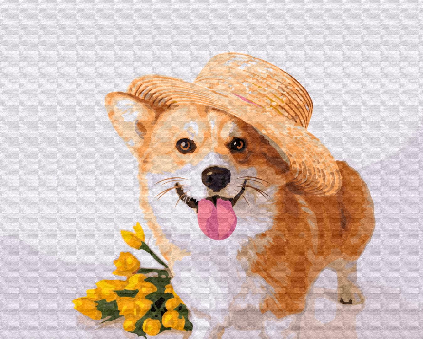 Картина по номерам Brushme Собачка джентльмен 40x50 см (BS52650)