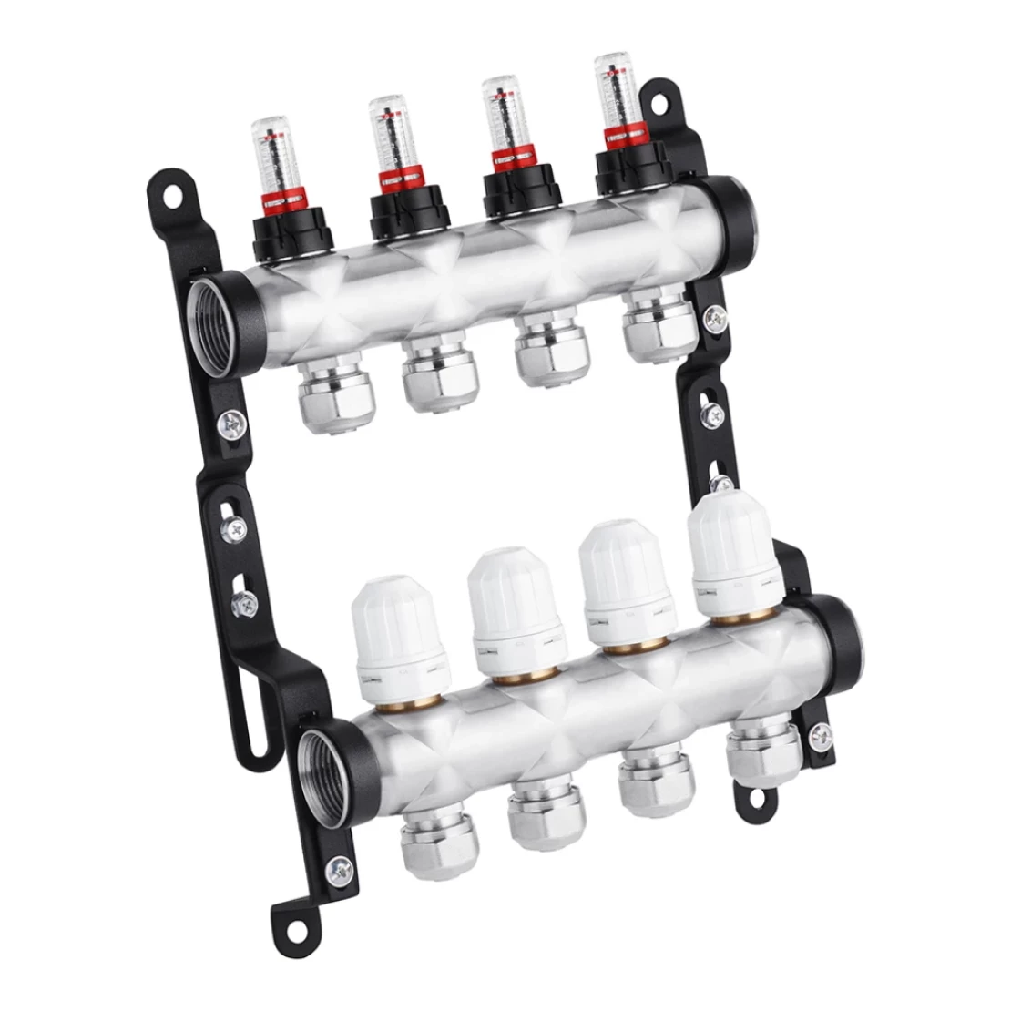 Колектор в зборі STA Classic на 4 виходи G1" з євроконусами нержавіюча сталь (TK-CV027921)