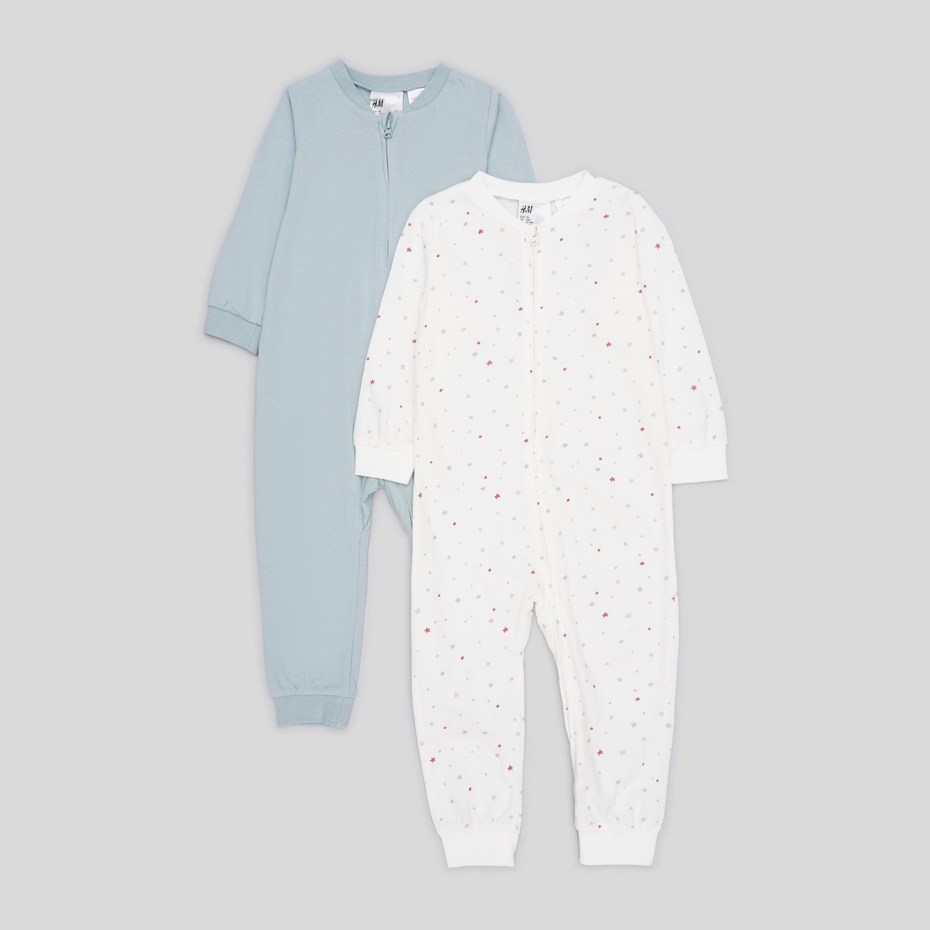 Піжама H&M 2 шт. 62 см Білий/Зелений (A1509711235)