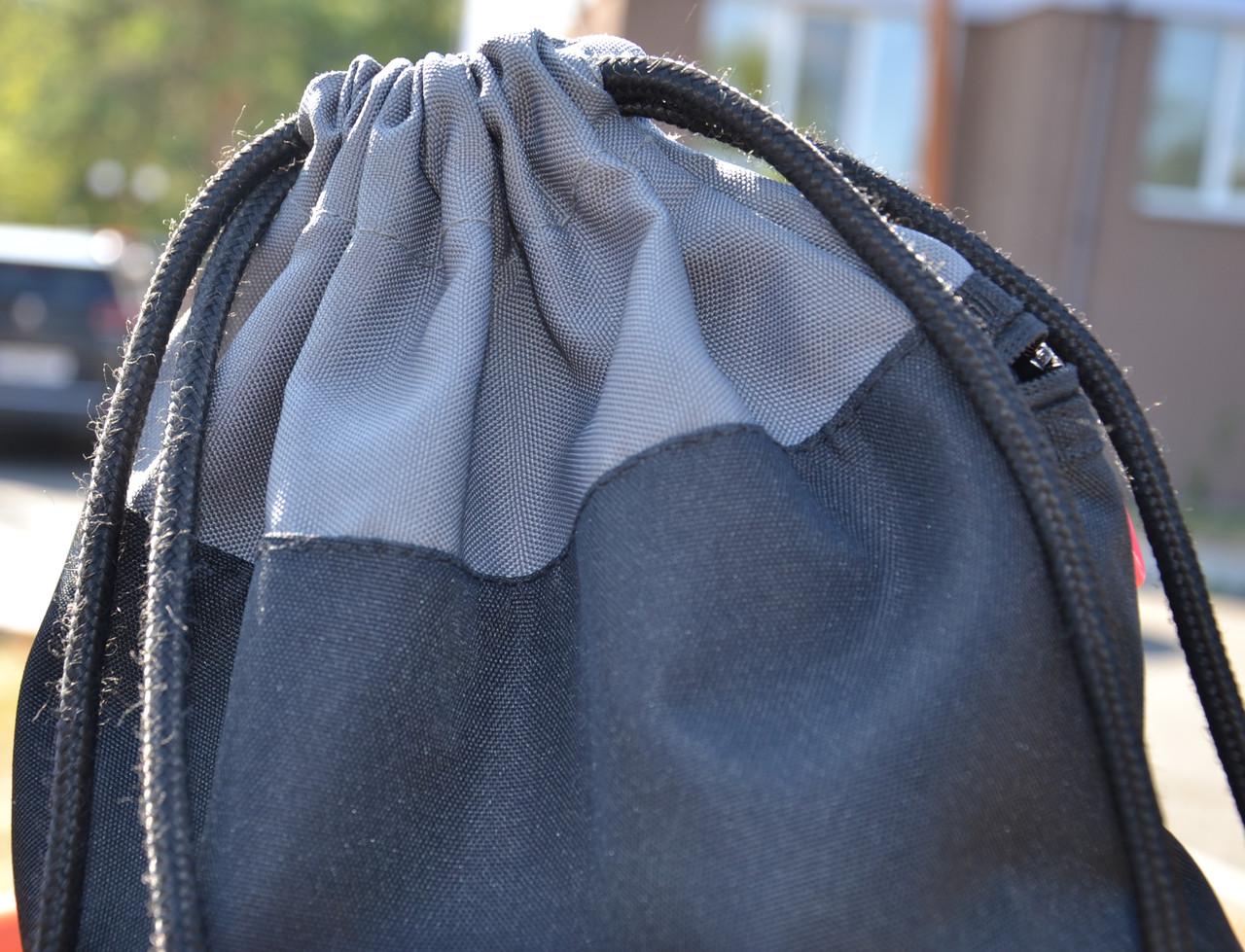 Спортивний рюкзак-мішок Power System PS-7011 Alpha водостійка Black/Grey (26850603) - фото 10