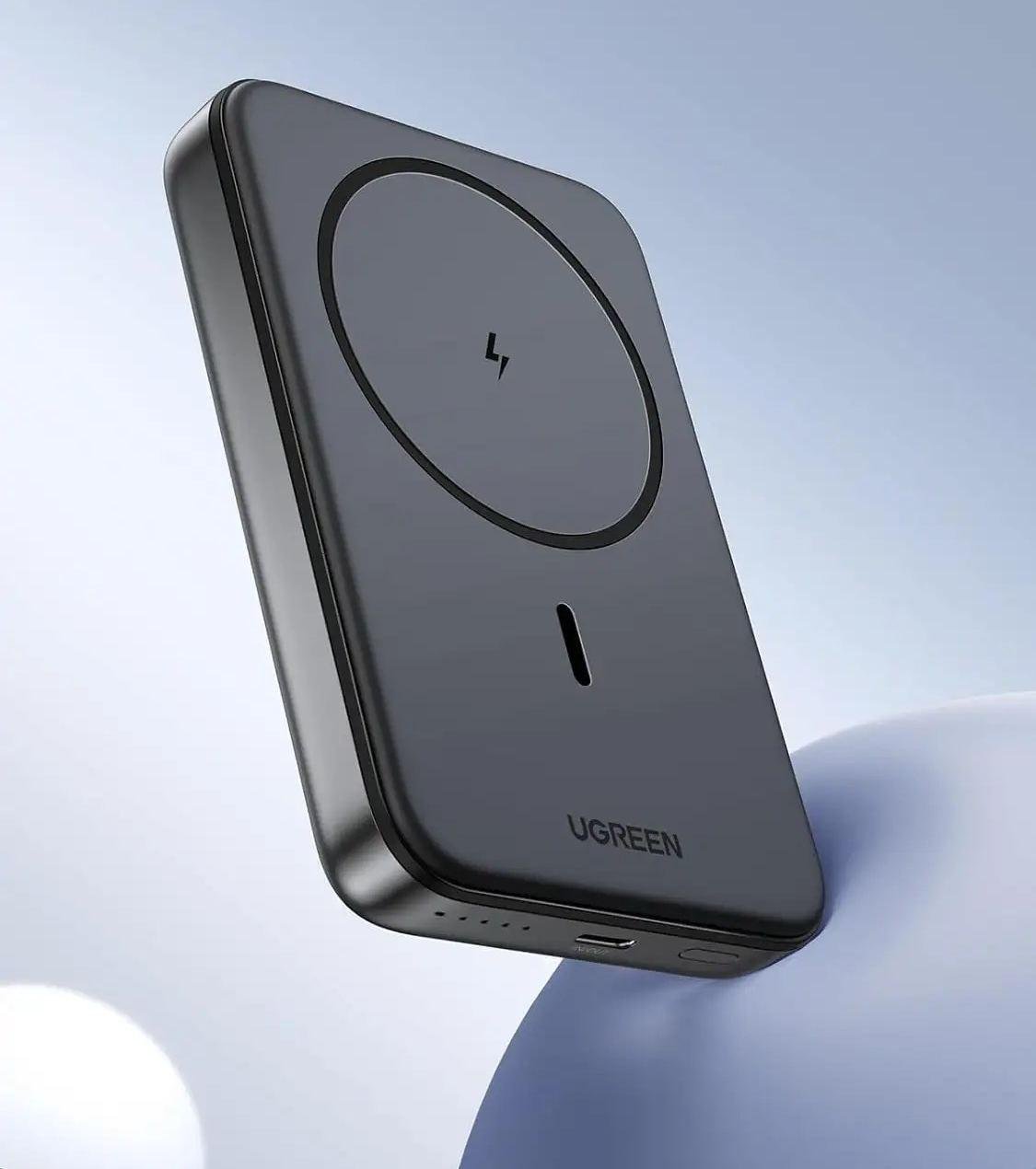 Повербанк магнитный Magsafe Ugreen PB561 10000 mAh 20 Вт с беспроводной зарядкой для iPhone Grey (26389495) - фото 3 Повербанк магнитный Magsafe Ugreen PB561 10000 mAh 20 Вт с беспроводной зарядкой для iPhone Grey (26389495) - фото 3