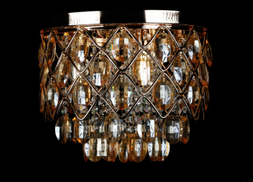 Хрустальная люстра L88212/400/3 Золото/Желтый (AN000248)