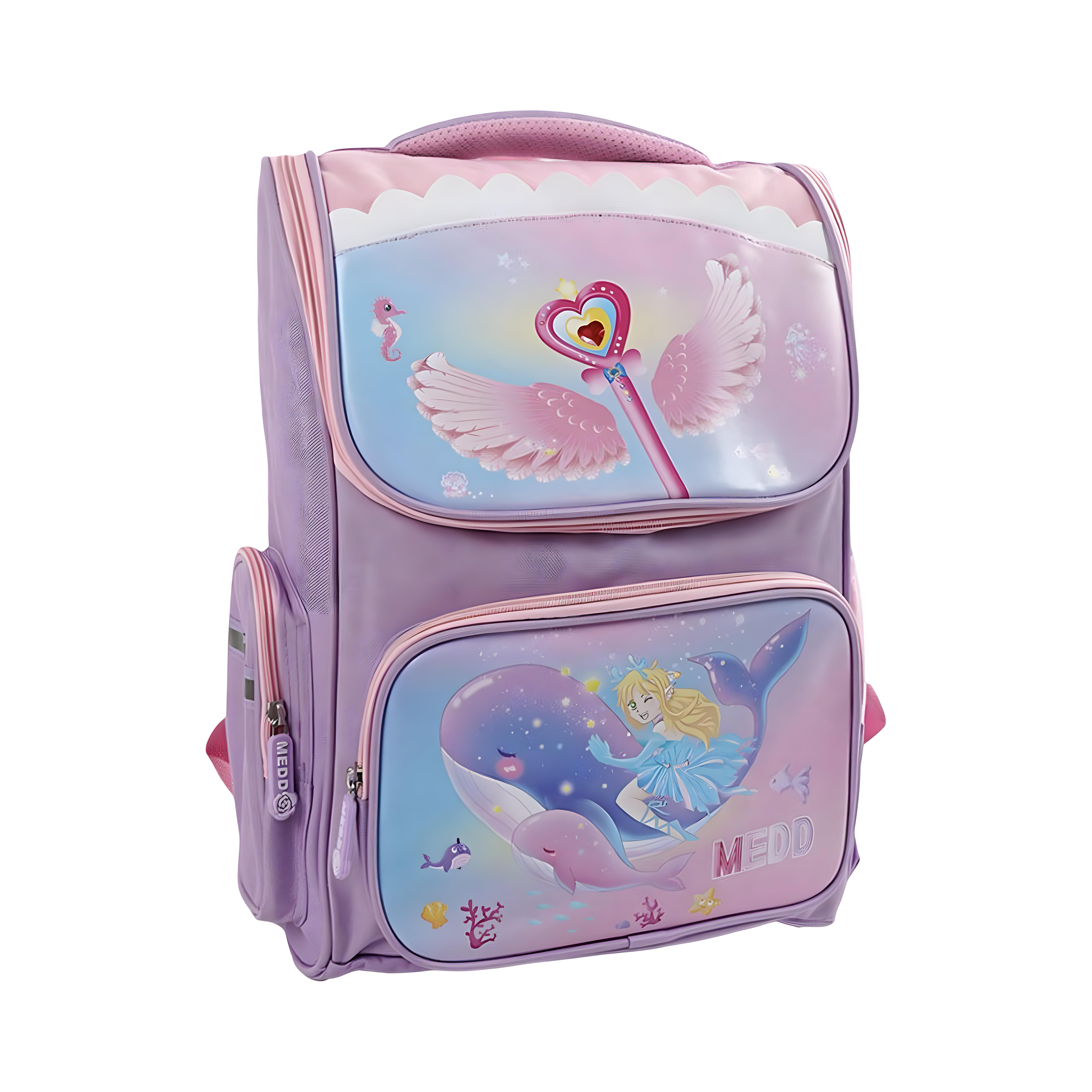 Школьный рюкзак Кит для девочки 29х17,5х40 см (C 72848-2)