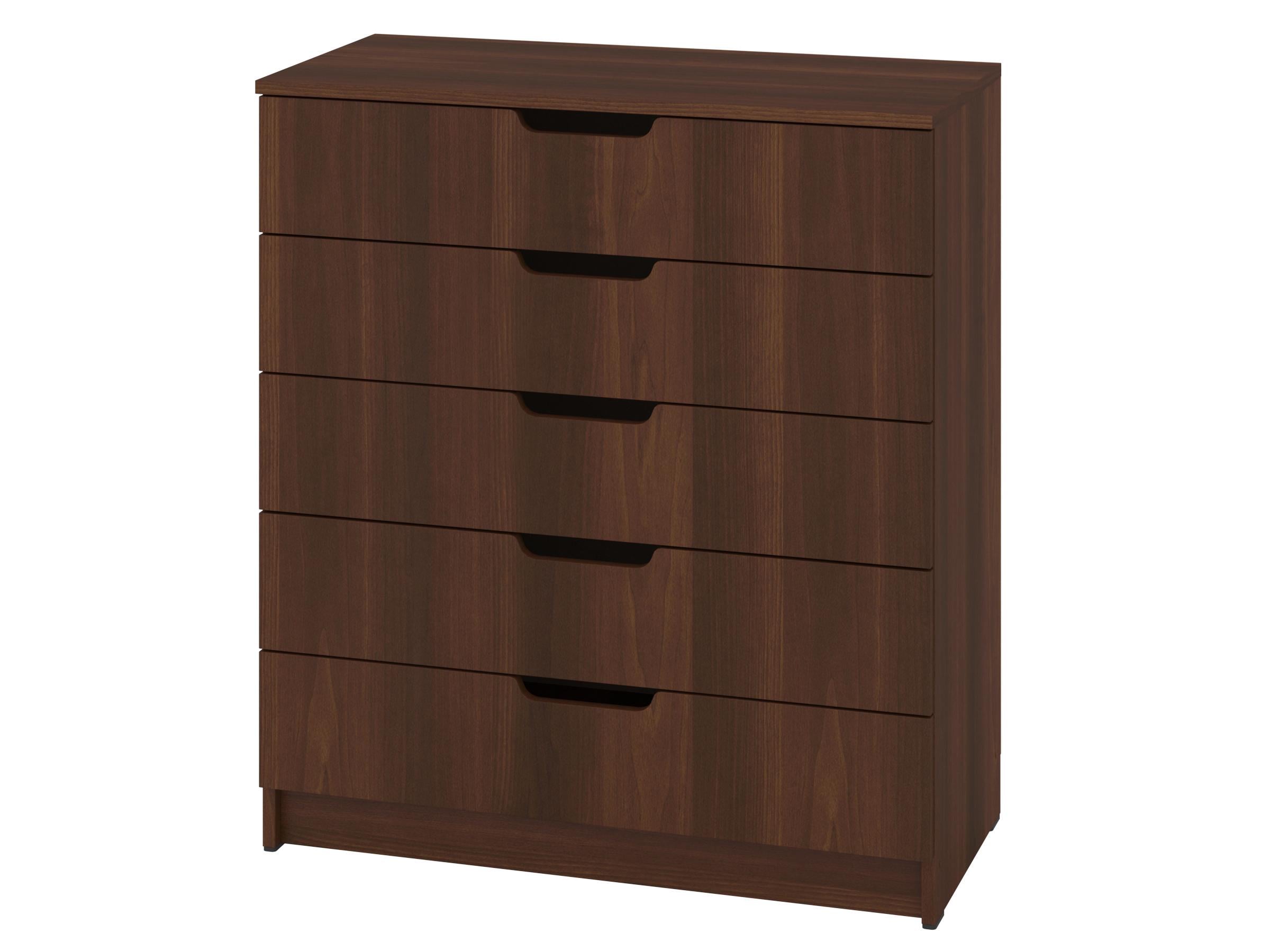 Комод с ящиками PEHOTIN ЭКО К-5 ДСП 80х38х90 см Орех (PN-100657)