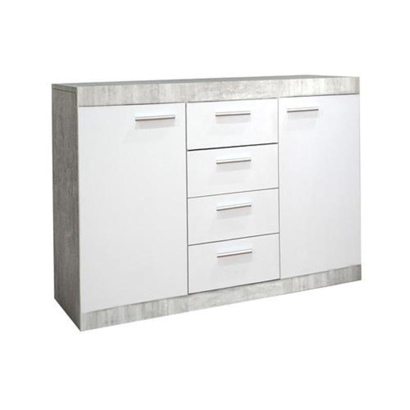 Комод Gerbor KOM2D4S Кетлін ЛДСП Бетон/Німфея альба (8005149) - фото 3 Комод Gerbor KOM2D4S Кетлін ЛДСП Бетон/Німфея альба (8005149) - фото 3