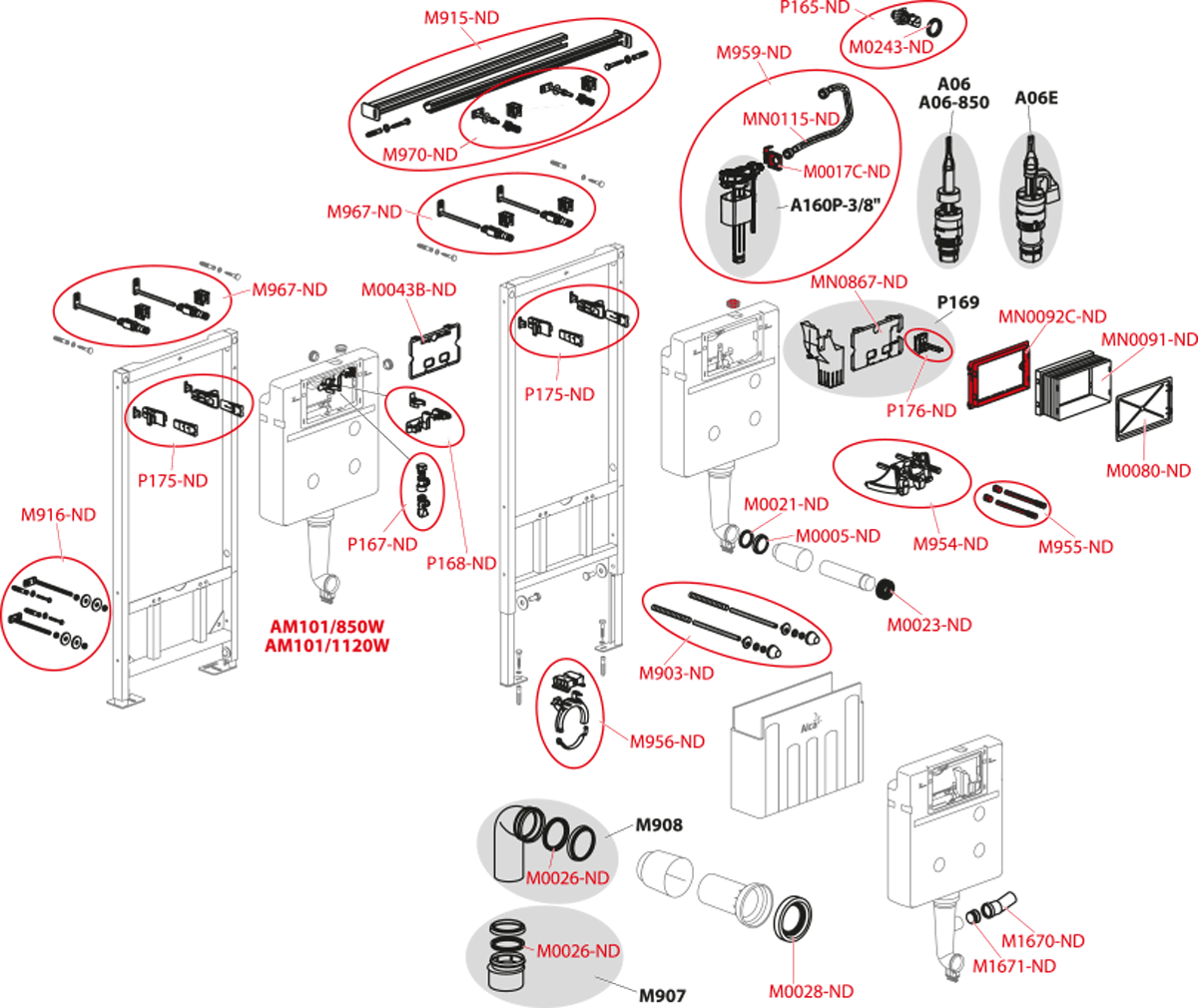 Инсталляционная система для унитаза Alca Plast Jаdromodul AM102/1120 (93108) - фото 3