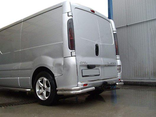 Задние уголки AK003-Double CAN для Nissan Primastar 2002-2014 гг. нержавеющая сталь Хром