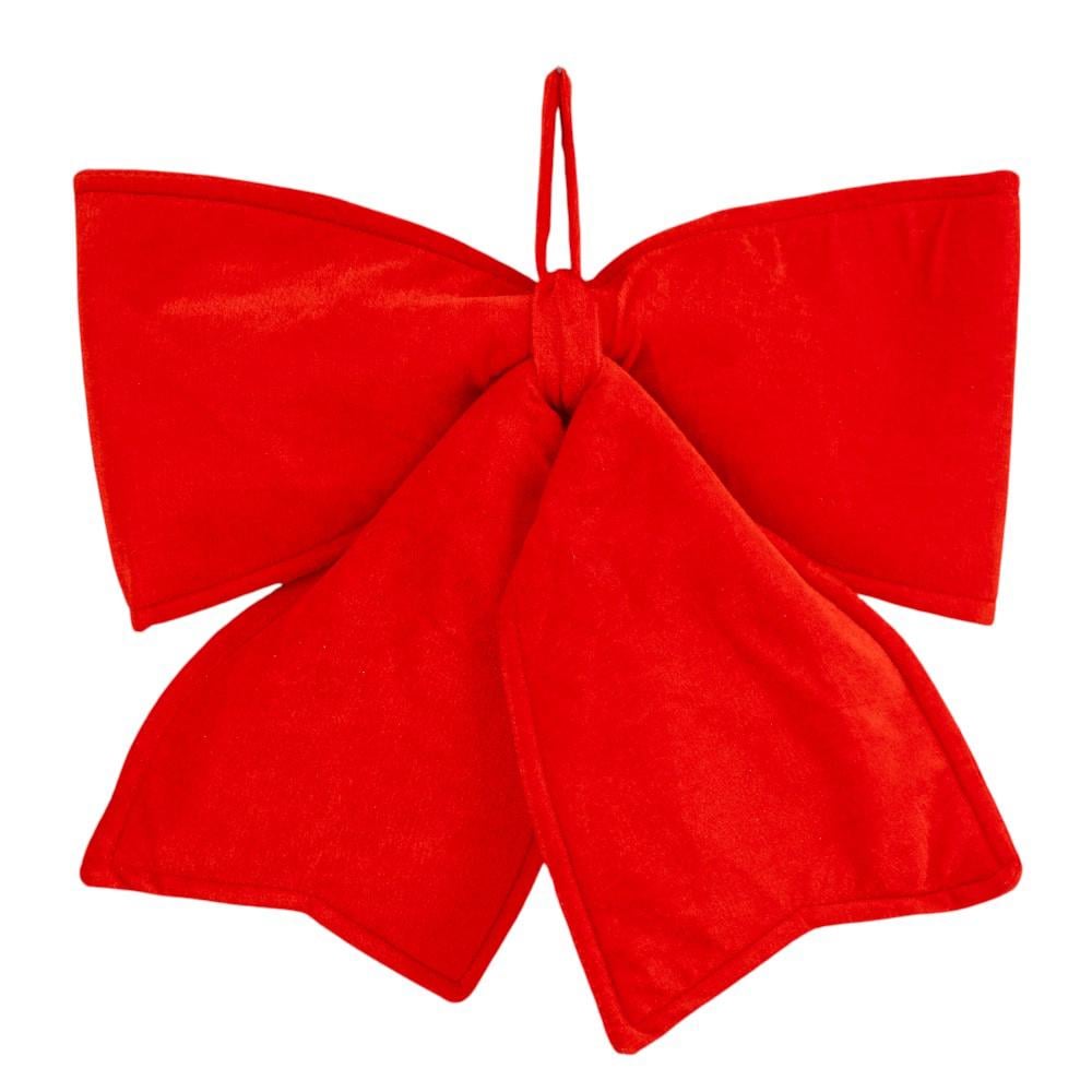 Бант бархат 48 см Красный (9245-017)