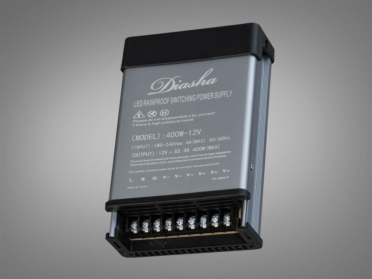 Блок живлення 12В із захистом від дощу NPA-12V-400W-IP44 400 Вт 33,33А (2563846228)